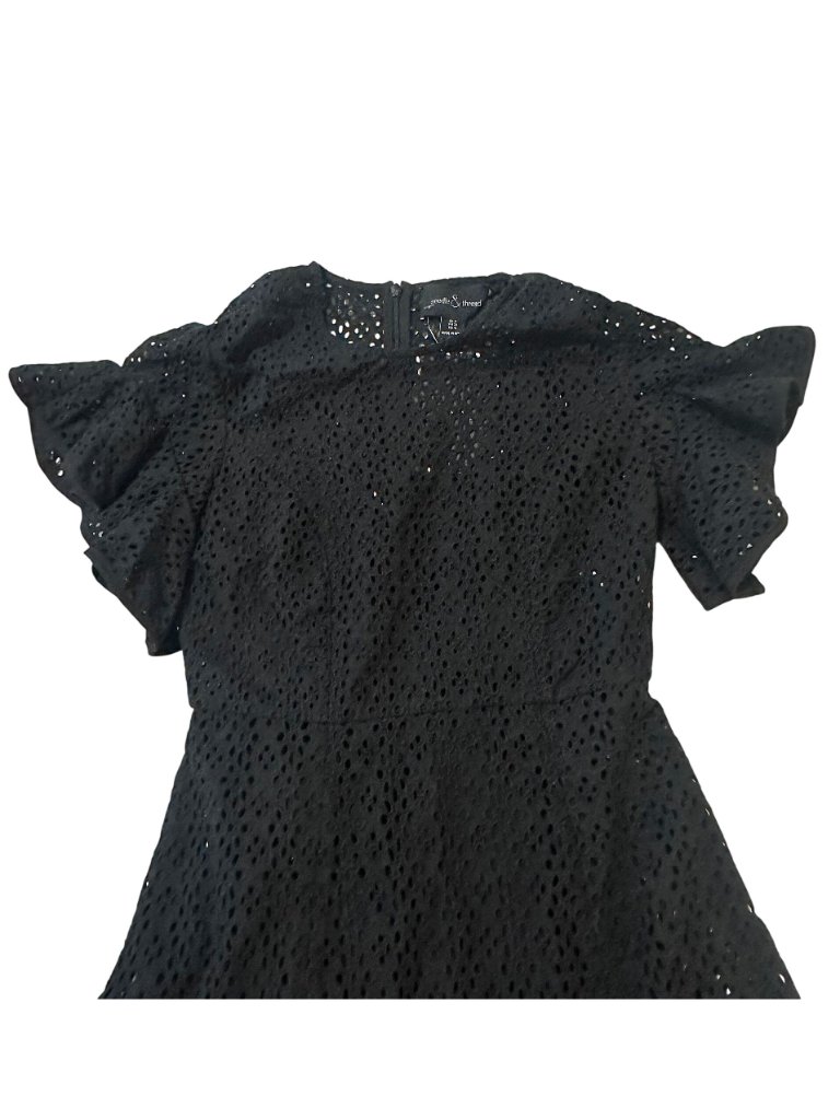 Needle & Thread Black Eyelet Floral Broderie Mini Dress, Size Us 0, Nwt — image 7 of 8